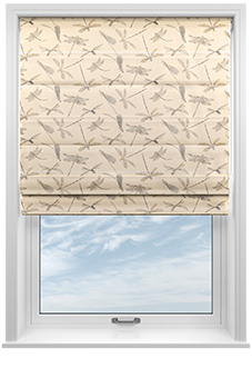 Dragonflies, Cream - Roman Blind